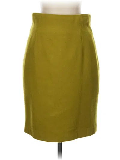 Pre-owned Assorted Brands Formal Skirt In Yellow