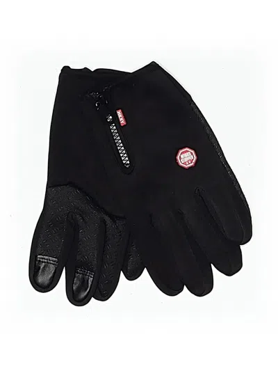 Pre-owned Assorted Brands Gloves In Black