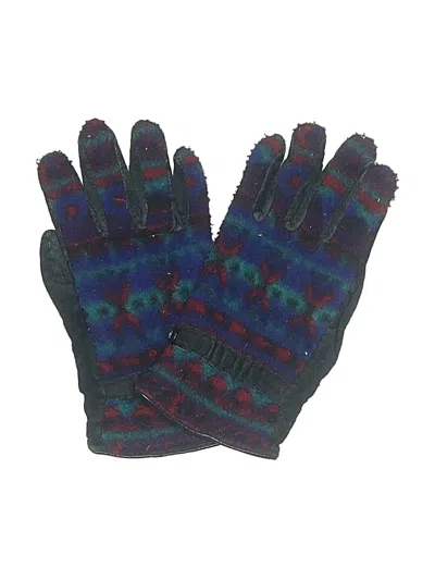 Pre-owned Assorted Brands Gloves In Blue