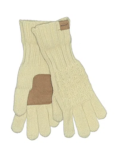 Pre-owned Assorted Brands Gloves In Ivory
