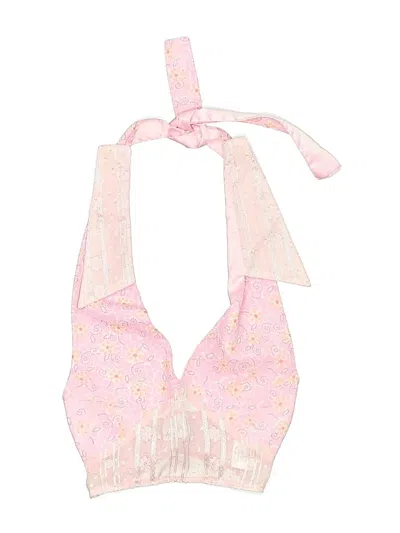 Pre-owned Assorted Brands Kids' Halter Top Pink Halter Neckline Tops