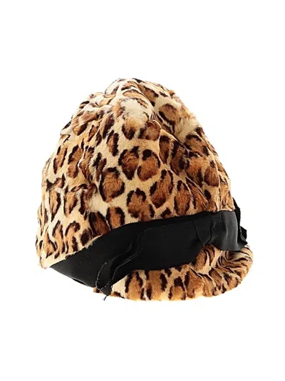 Pre-owned Assorted Brands Hat In Brown