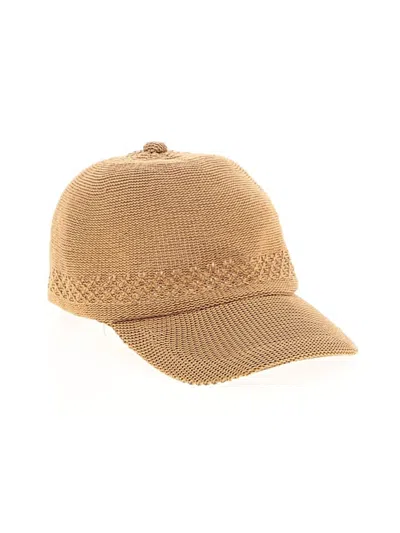 Pre-owned Assorted Brands Hat In Tan