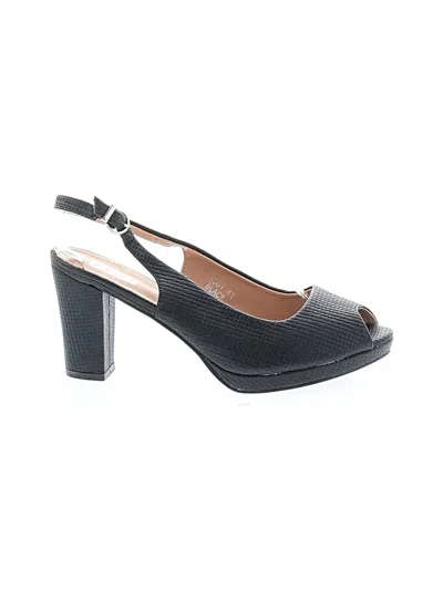 Pre-owned Assorted Brands Heels In Black