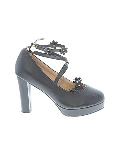 Pre-owned Assorted Brands Heels In Black