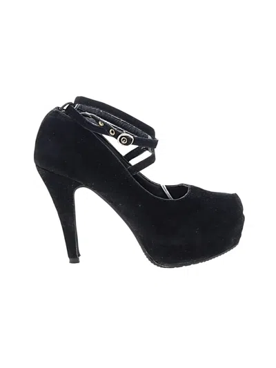 Pre-owned Assorted Brands Heels In Black