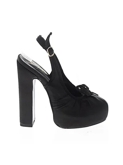 Pre-owned Assorted Brands Heels In Black