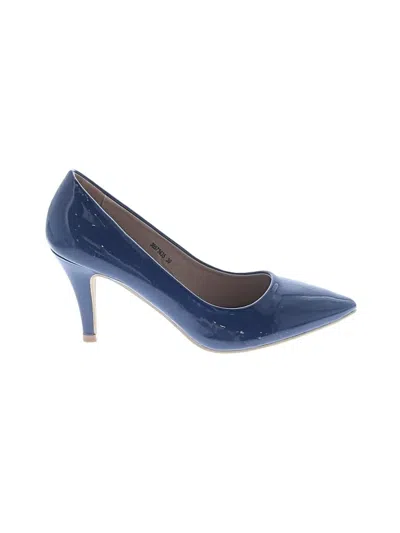 Pre-owned Assorted Brands Heels In Blue
