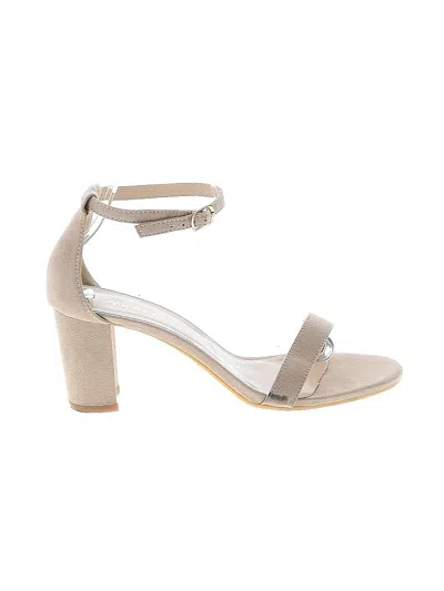 Pre-owned Assorted Brands Heels In Brown