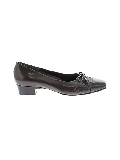 Pre-owned Assorted Brands Heels In Brown
