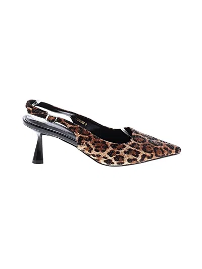 Pre-owned Assorted Brands Heels In Brown