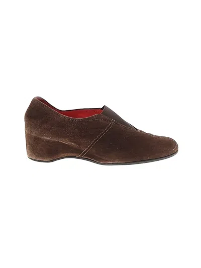 Pre-owned Assorted Brands Heels In Brown