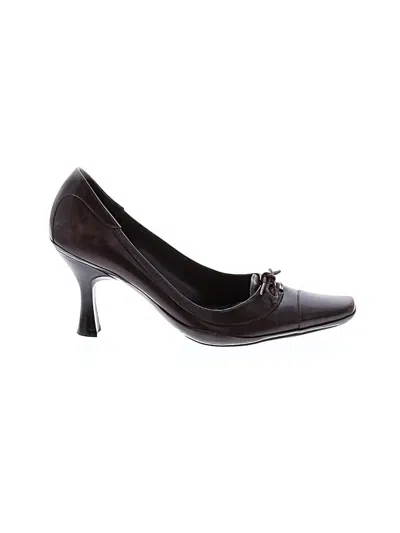 Pre-owned Assorted Brands Heels In Brown