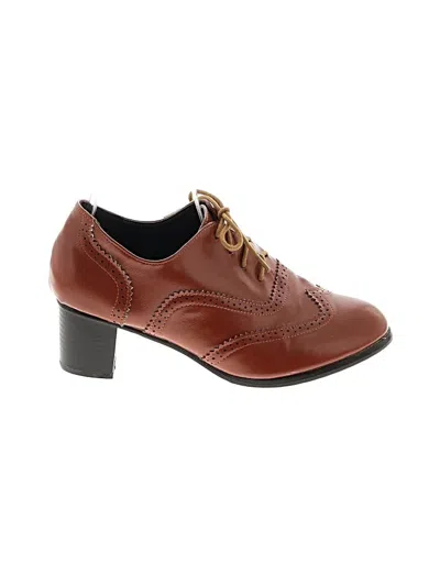 Pre-owned Assorted Brands Heels In Brown