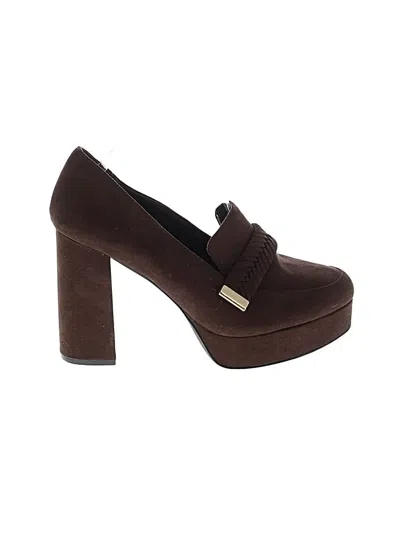 Pre-owned Assorted Brands Heels In Brown