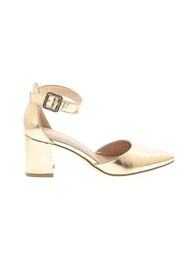 Pre-owned Assorted Brands Heels In Gold