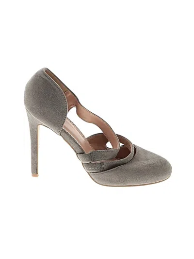 Pre-owned Assorted Brands Heels In Gray