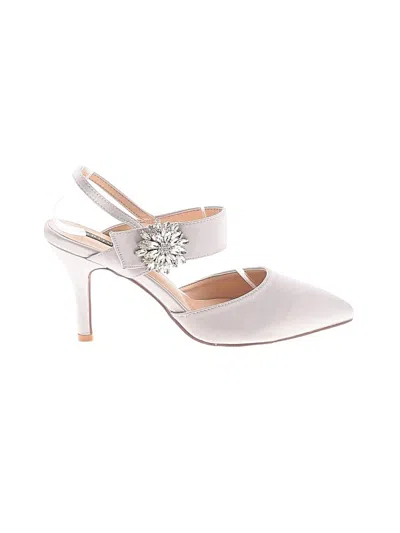 Pre-owned Assorted Brands Heels In Ivory