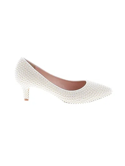 Pre-owned Assorted Brands Heels In Ivory