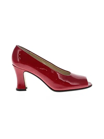 Pre-owned Assorted Brands Heels In Red