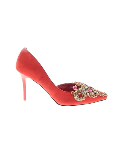 Pre-owned Assorted Brands Heels In Red