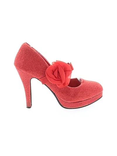 Pre-owned Assorted Brands Heels In Red