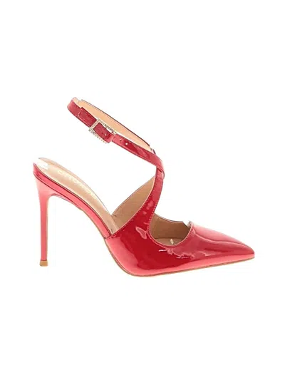 Pre-owned Assorted Brands Heels In Red
