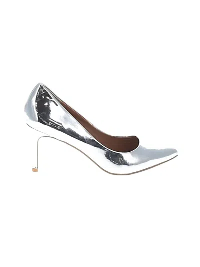 Pre-owned Assorted Brands Heels In Silver
