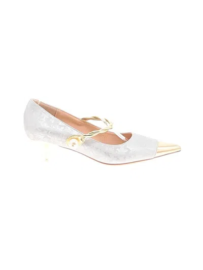 Pre-owned Assorted Brands Heels In Silver