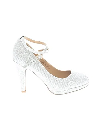 Pre-owned Assorted Brands Heels In Silver