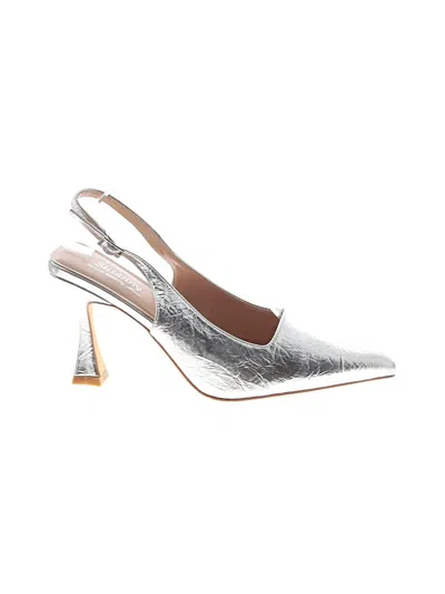 Pre-owned Assorted Brands Heels In Silver