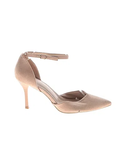 Pre-owned Assorted Brands Heels In Tan