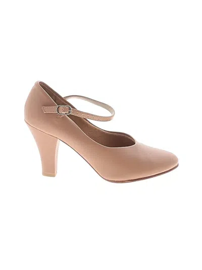 Pre-owned Assorted Brands Heels In Tan