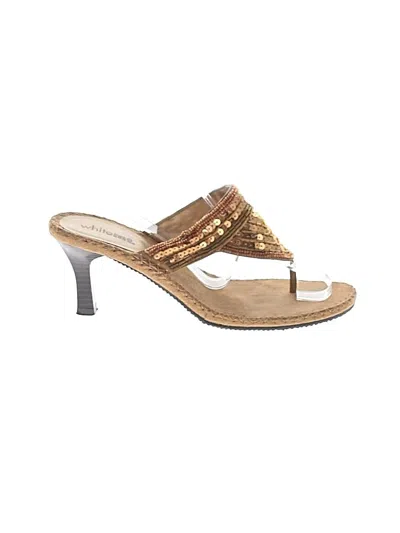 Pre-owned Assorted Brands Heels In Tan