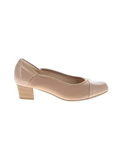 Pre-owned Assorted Brands Heels In Tan