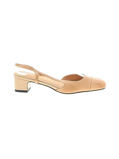 Pre-owned Assorted Brands Heels In Tan