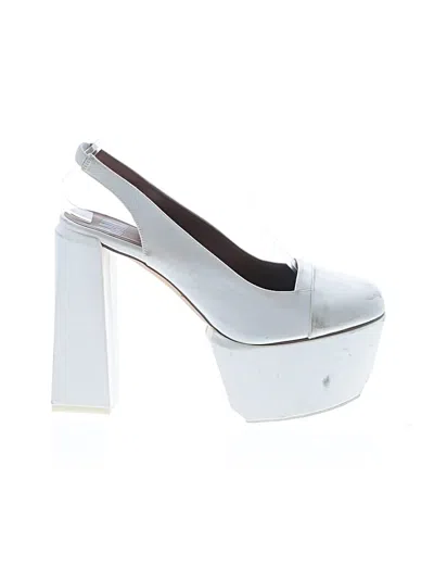 Pre-owned Assorted Brands Heels In White