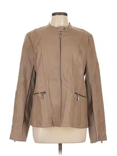 Pre-owned Assorted Brands Jacket In Brown