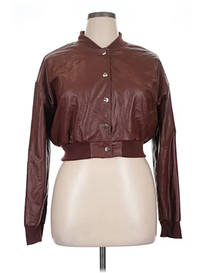 Pre-owned Assorted Brands Jacket In Brown