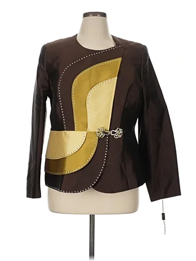 Pre-owned Assorted Brands Jacket In Brown