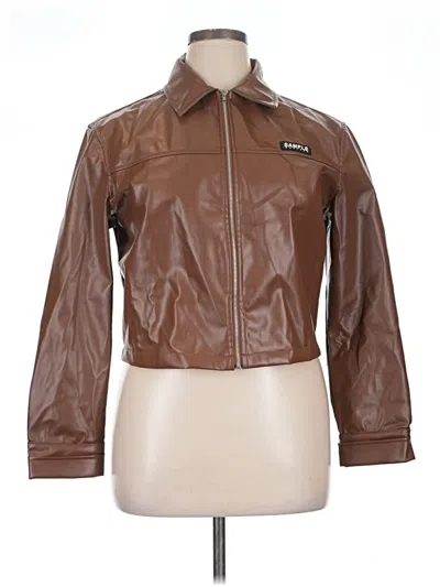 Pre-owned Assorted Brands Jacket In Brown