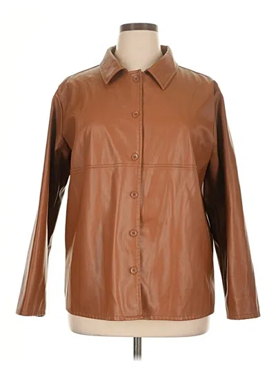 Pre-owned Assorted Brands Jacket In Brown
