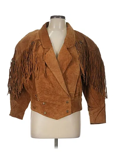 Pre-owned Assorted Brands Jacket In Brown