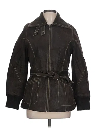 Pre-owned Assorted Brands Jacket In Brown