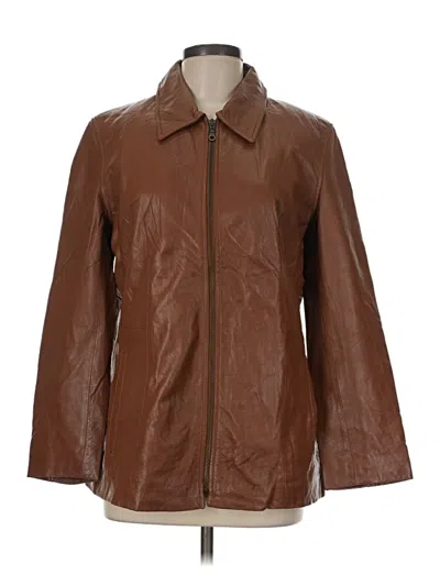 Pre-owned Assorted Brands Jacket In Brown