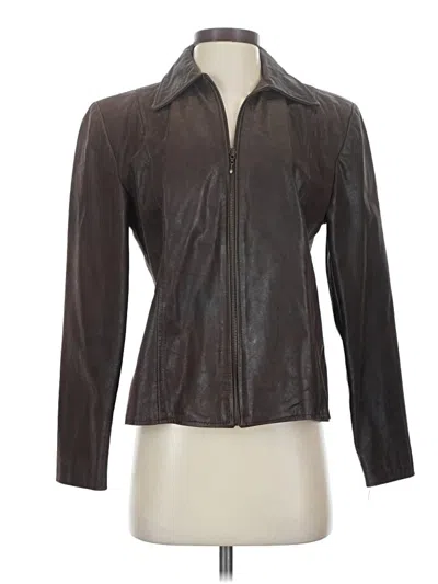 Pre-owned Assorted Brands Jacket In Brown