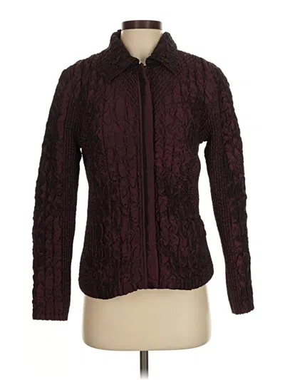 Pre-owned Assorted Brands Jacket In Burgundy