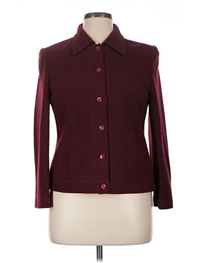 Pre-owned Assorted Brands Jacket In Burgundy