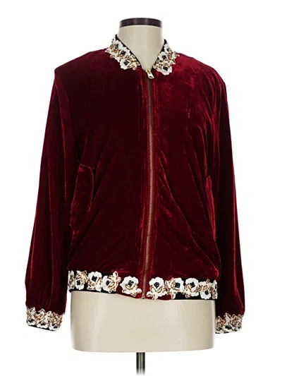 Pre-owned Assorted Brands Jacket In Burgundy