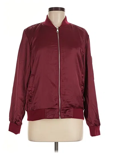Pre-owned Assorted Brands Jacket In Burgundy